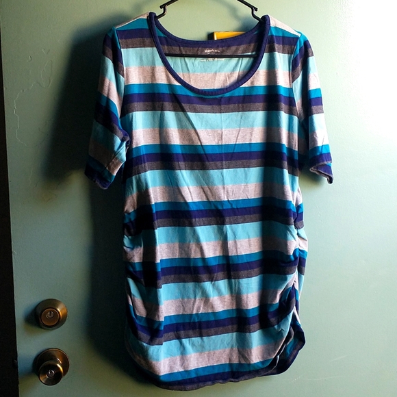 Motherhood Maternity Tops - Motherhood maternity xl blue grey